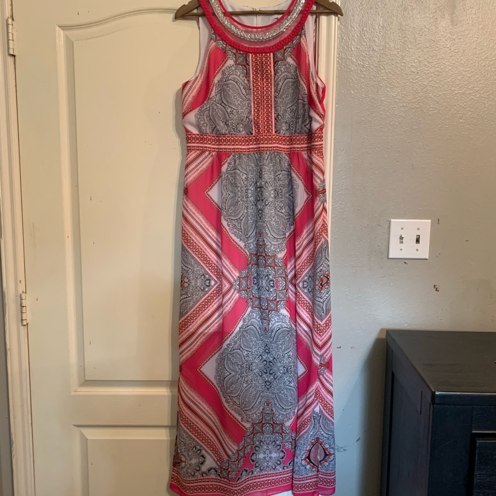 💜Size 12 studio one pink long dress